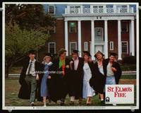 w720 ST. ELMO'S FIRE movie lobby card #8 '85 cast portrait with caps & gowns!