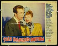w724 STAR SPANGLED RHYTHM movie lobby card '43 Dick Powell & Mary Martin close up!