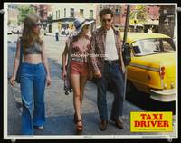 w761 TAXI DRIVER movie lobby card #3 '76 Robert De Niro, teen hooker Jodie Foster!