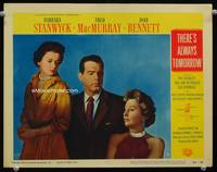 w769 THERE'S ALWAYS TOMORROW movie lobby card #7 '56 Fred MacMurray, Barbara Stanwyck, Joan Bennett