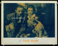 w776 THIN MAN movie lobby card #4 R62 William Powell, Myrna Loy, Asta the dog!