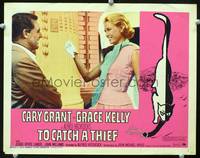 w795 TO CATCH A THIEF movie lobby card R65 Grace Kelly, Cary Grant, Alfred Hitchcock