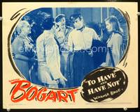 w797 TO HAVE & HAVE NOT signed movie lobby card '44 by Lauren Bacall, who is with Humphrey Bogart!