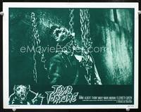 w799 TOMB OF TORTURE movie lobby card '63 ultimate gruesome torture image!
