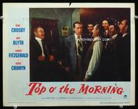 w803 TOP O' THE MORNING movie lobby card '49 Bing Crosby & Barry Fitzgerald find the Blarney Stone!