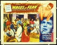 w826 WAGES OF FEAR movie lobby card #3 '55 Vera Clouzot, Henri-Georges Clouzot