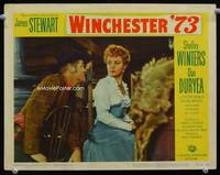 w844 WINCHESTER '73 movie lobby card R58 Dan Duryea leers at Shelley Winters!