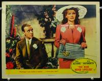 w854 YOU WERE NEVER LOVELIER movie lobby card '42 great Fred Astaire & sexy Rita Hayworth 2-shot!