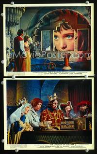y037 3 WORLDS OF GULLIVER 2 English Front of House movie lobby cards '60 Mathews