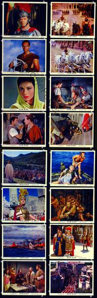 y049 BEN-HUR 16 Eng/US color 8x10 movie stills '60 Charlton Heston