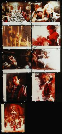 y080 INDIANA JONES & THE TEMPLE OF DOOM 9 color 8x10 movie stills '84