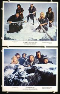 y560 ISLAND AT THE TOP OF THE WORLD 2 color 8x10 movie stills '74