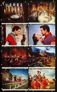y197 KNIGHTS OF THE ROUND TABLE 8 color 8x10 movie stills '54 Taylor