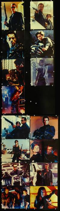 y052 TERMINATOR 2 15 color 8x10 movie stills '91 best Schwarzenegger!