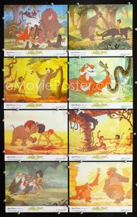 y008 JUNGLE BOOK 8 English Front of House movie lobby cards '67 Disney classic!