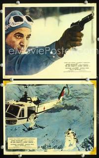 y042 ON HER MAJESTY'S SECRET SERVICE 2 English Front of House movie lobby cards '70
