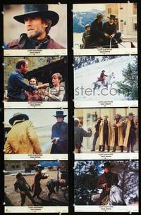 y012 PALE RIDER 8 English Front of House movie lobby cards '85 Clint Eastwood