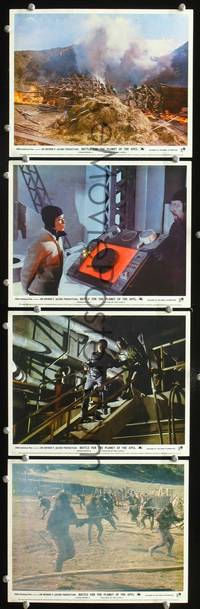 y026 BATTLE FOR THE PLANET OF THE APES 4 English Front of House movie lobby cards '73