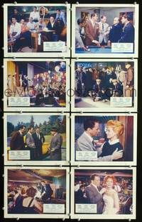 y011 OCEAN'S 11 8 English Front of House movie lobby cards '60 Sinatra, Rat Pack