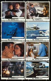 y015 SPY WHO LOVED ME 8 English Front of House movie lobby cards '77 James Bond!