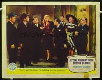 z361 AFTER MIDNIGHT WITH BOSTON BLACKIE movie lobby card '43 detective Chester Morris, Ann Savage