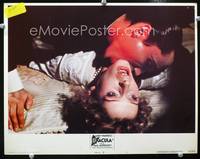 z364 ANDY WARHOL'S DRACULA movie lobby card #1 '74 close up of Udo Kier biting girl's neck!