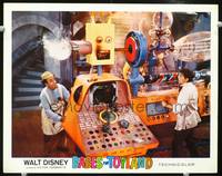 z368 BABES IN TOYLAND movie lobby card '61 Walt Disney, Ed Wynn by wacky machine!