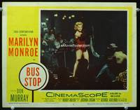 z383 BUS STOP movie lobby card #2 '56 super sexy Marilyn Monroe sings!