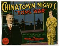 z066 CHINATOWN NIGHTS movie title card '29 William Wellman, Wallace Beery breaks up major Tong War!