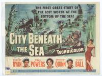 z067 CITY BENEATH THE SEA title card '53 Robert Ryan, Anthony Quinn, Mala Powers, scuba divers!