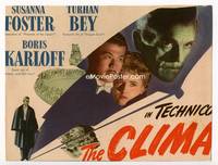 z071 CLIMAX title movie lobby card '44 Boris Karloff, Turhan Bey, Susanna Foster