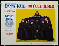 z394 COURT JESTER movie lobby card #4 '55 Danny Kaye as The Black Fox with Hermines Midgets!