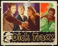 z404 DICK TRACY movie lobby card '45 Morgan Conway, Anne Jeffreys, Mike Mazurki