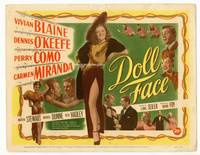 z093 DOLL FACE title movie lobby card '45 Vivian Blaine, Carmen Miranda