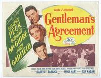z112 GENTLEMAN'S AGREEMENT title card R53 Elia Kazan, Gregory Peck, Dorothy McGuire, John Garfield