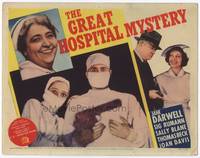 z118 GREAT HOSPITAL MYSTERY TC '37 cool image of Jane Darwell with doctor & nurse at gunpoint!
