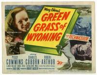 z122 GREEN GRASS OF WYOMING title movie lobby card '48 pretty Peggy Cummins, Charles Coburn
