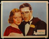 z483 I BELIEVED IN YOU movie lobby card '34 great romantic close up of Rosemary Ames & John Boles