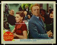 z488 IN THE GOOD OLD SUMMERTIME lobby card #7 '49 great close up of Judy Garland & Van Johnson!