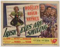 z149 IRISH EYES ARE SMILING title movie lobby card '44 Monty Woolley, June Haver, Dick Haymes