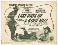 z167 LAST DAYS OF BOOT HILL title card '47 Charles Starrett as the Durango Kid, Smiley Burnette