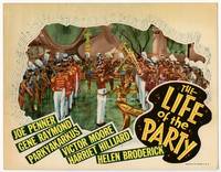 z504 LIFE OF THE PARTY movie lobby card '37 Helen Broderick in elaborate dance number!