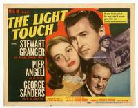 z176 LIGHT TOUCH title movie lobby card '51 Stewart Granger, Pier Angeli, George Sanders
