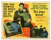 z183 LONG NIGHT title movie lobby card '47 Henry Fonda, Barbara Bel Geddes, Vincent Price
