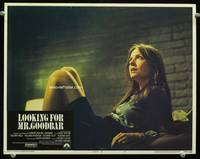 z509 LOOKING FOR MR. GOODBAR movie lobby card #6 '77 close up of Diane Keaton!