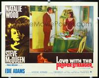 z515 LOVE WITH THE PROPER STRANGER movie lobby card #3 '64 Natalie Wood, Steve McQueen