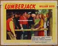 z516 LUMBERJACK movie lobby card '44 William Boyd as Hopalong Cassidy!