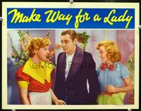 z520 MAKE WAY FOR A LADY movie lobby card '36 Herbert Marshall, Anne Shirley, Margot Grahame