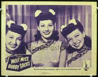z538 MEET MISS BOBBY SOCKS movie lobby card '44 The Kim Loo Sisters sing and dance!