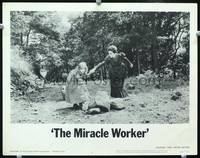 z554 MIRACLE WORKER lobby card #6 '62 Anne Bancroft as Annie Sullivan & Patty Duke as Helen Keller!